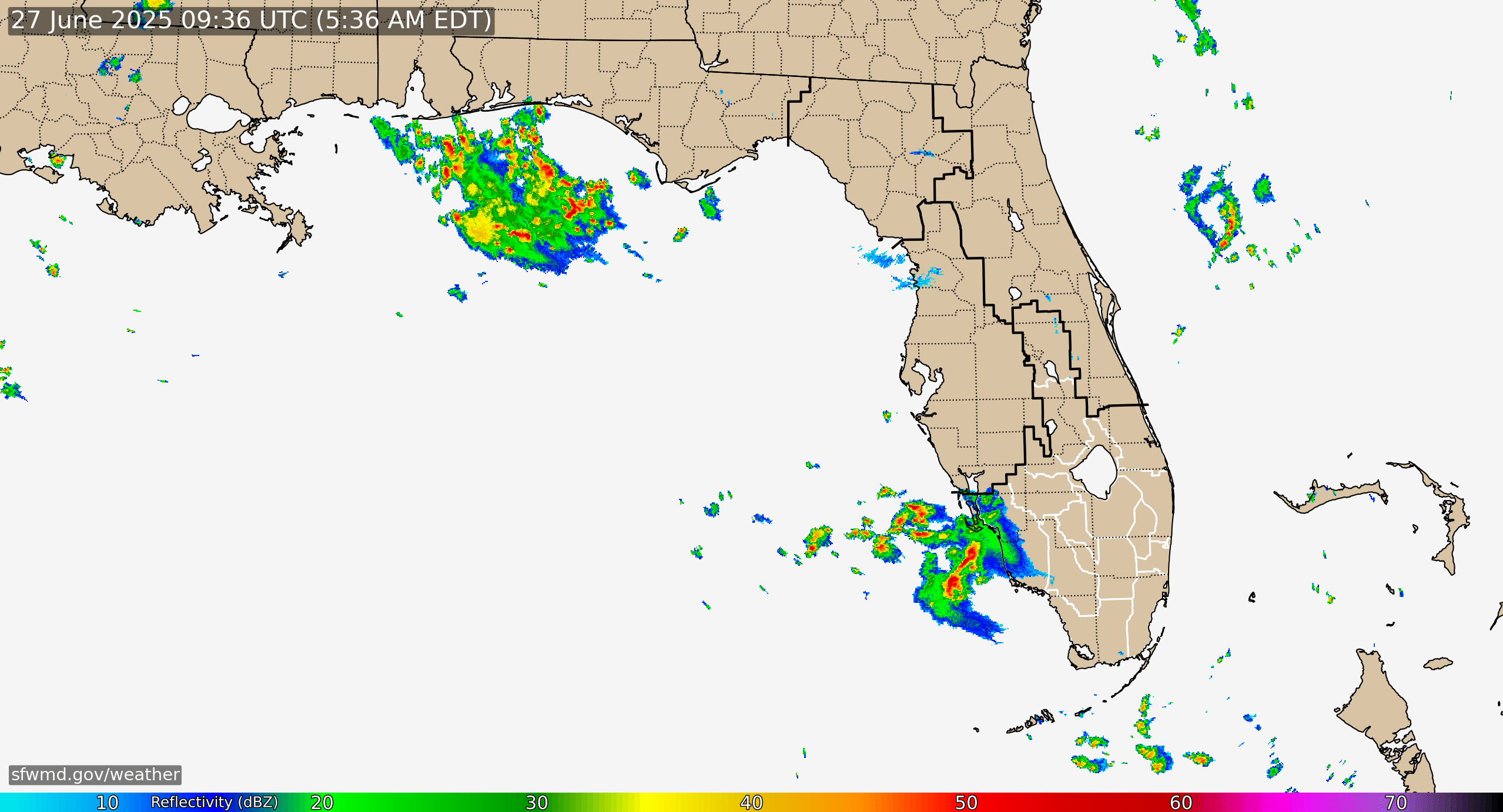 Florida Radar Recording From SFWMD for Early Season Low